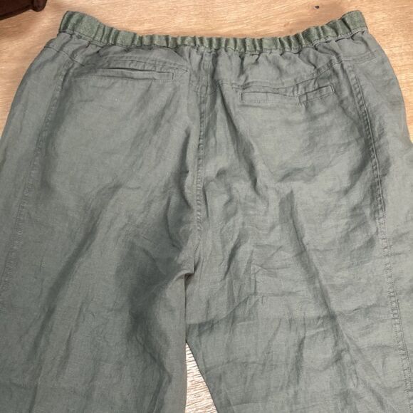 Orvis army, green linen drawstring pants, size extra large, new without tags - Picture 9 of 10